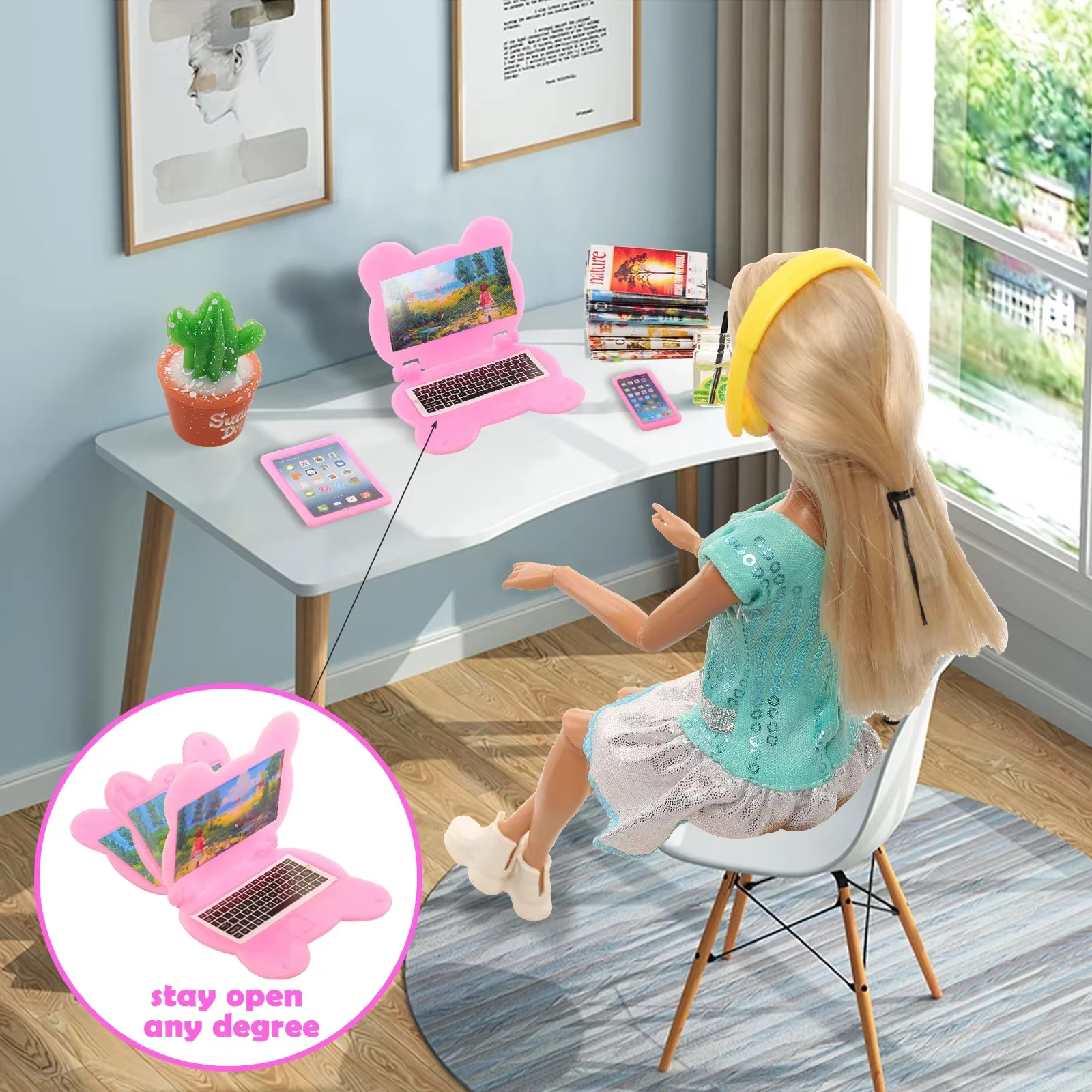 Accessoires de poupée Kawaii, outils d'apprentissage et d'entretien, mini-objets mignons pour maisons de poupées, couleur aléatoire