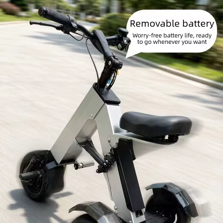 Tricycle électrique pliable léger de 17
