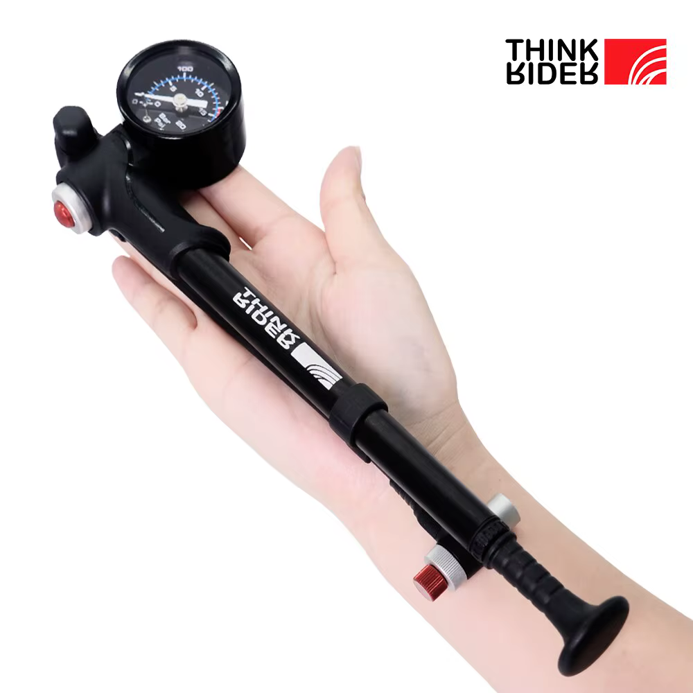 Portable Haute pression 300psi Vélo Pompe À Air avec Jauge pour Fourche et Arrière Suspension Amortisseur Montagne