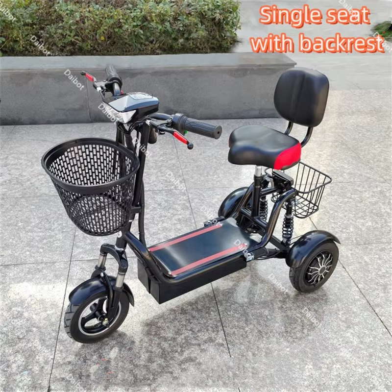 Scooter de mobilité pliable à double moteur pour les personnes âgées