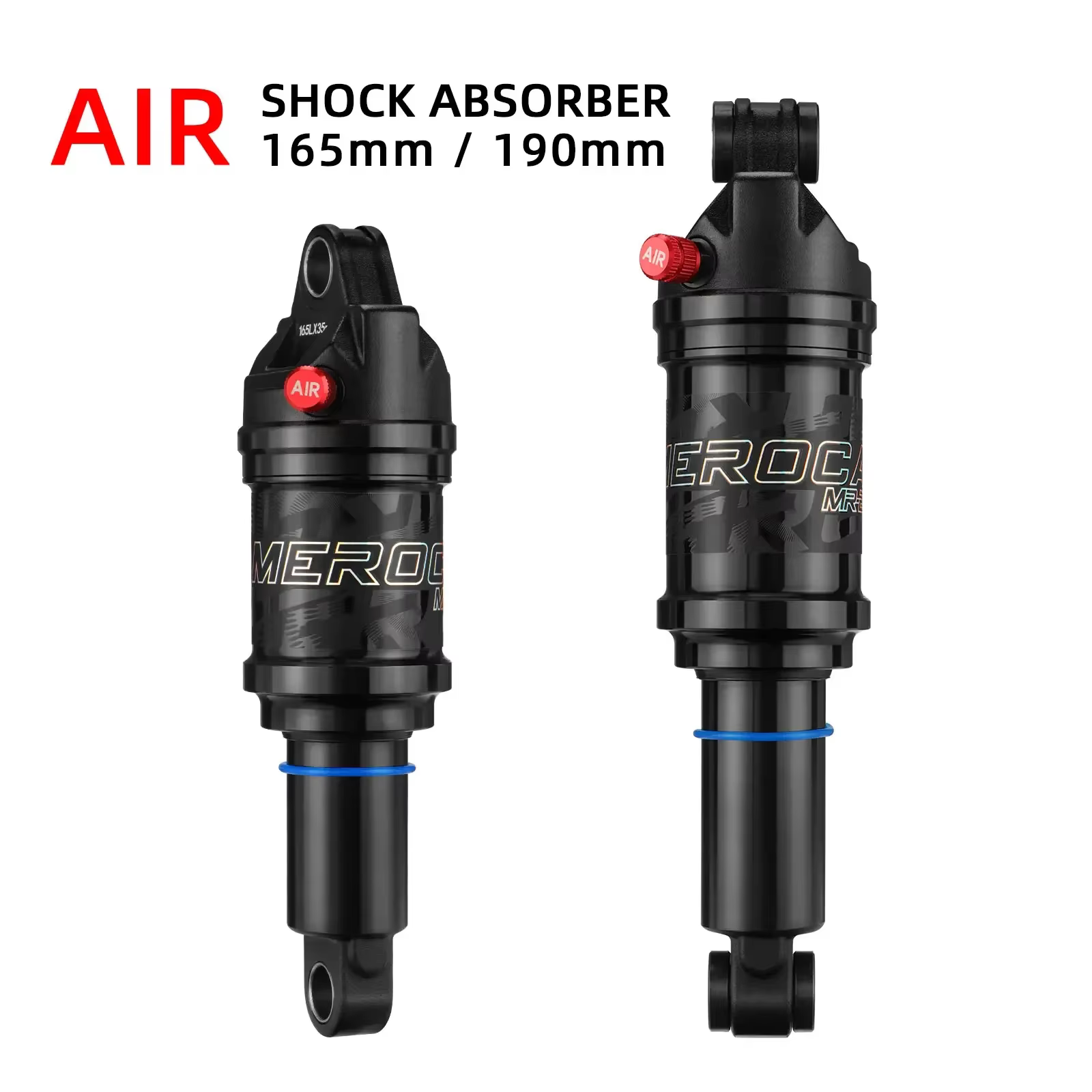 Amortisseur d'air pour vélo MEROCA 125/150/165/190 mm Longueur réglable Pression
