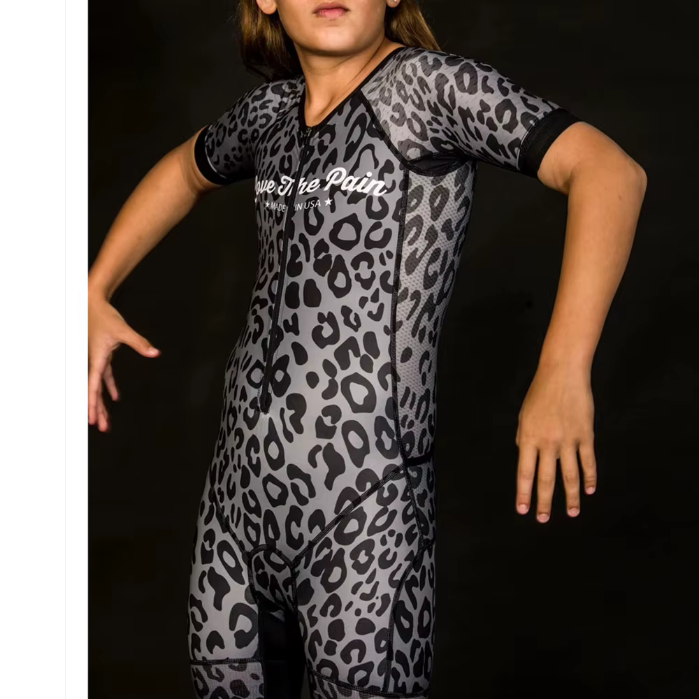 Combinaison de cyclisme triathlon pour enfants