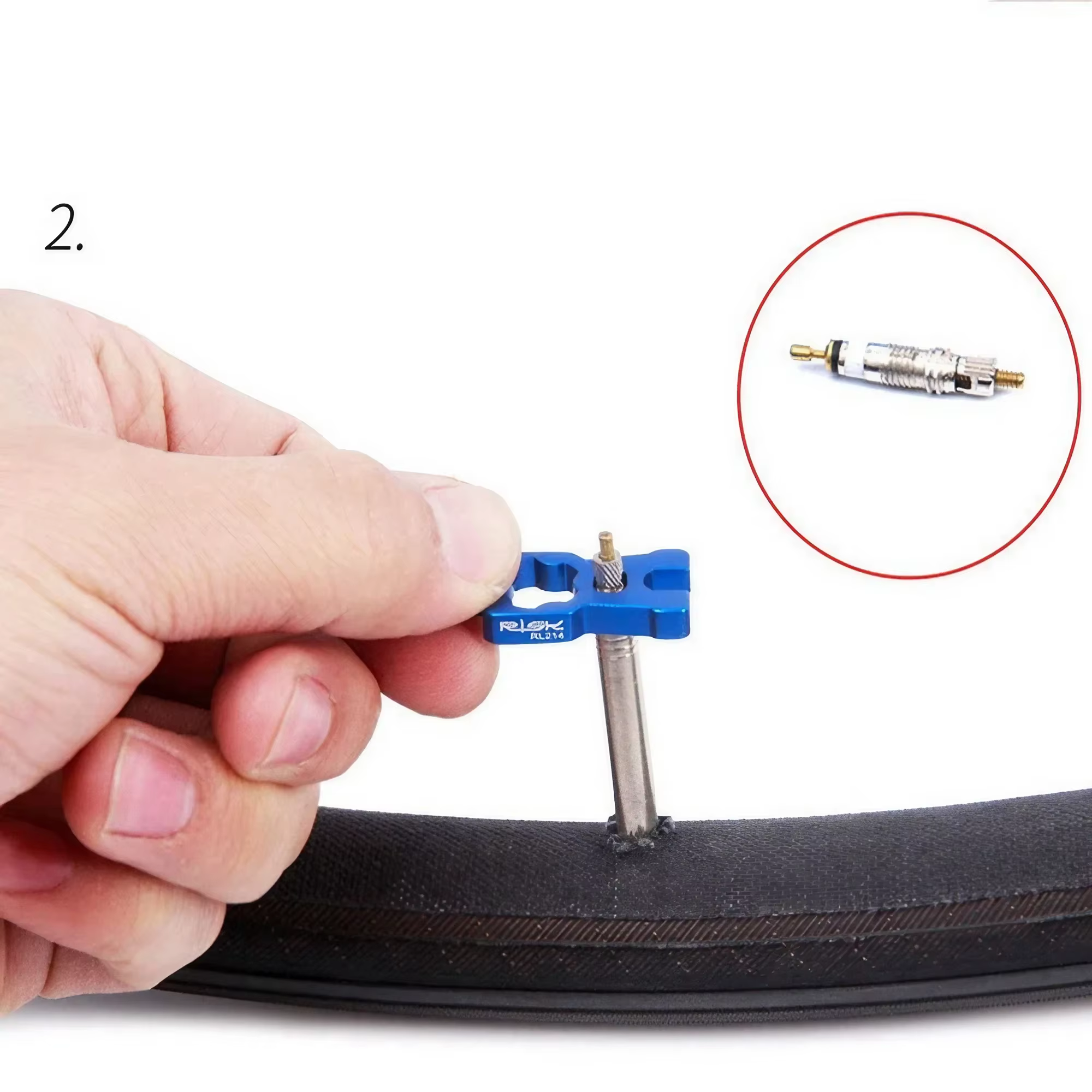 Outils de réparation portables de Valve de vélo 4 en 1