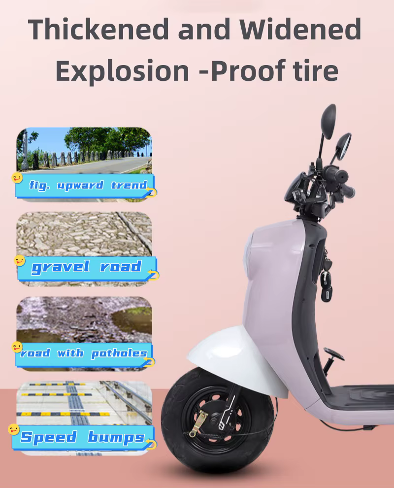 Scooter de mobilité rose Parent enfant 3 places 800w60v 3 roues avec siège