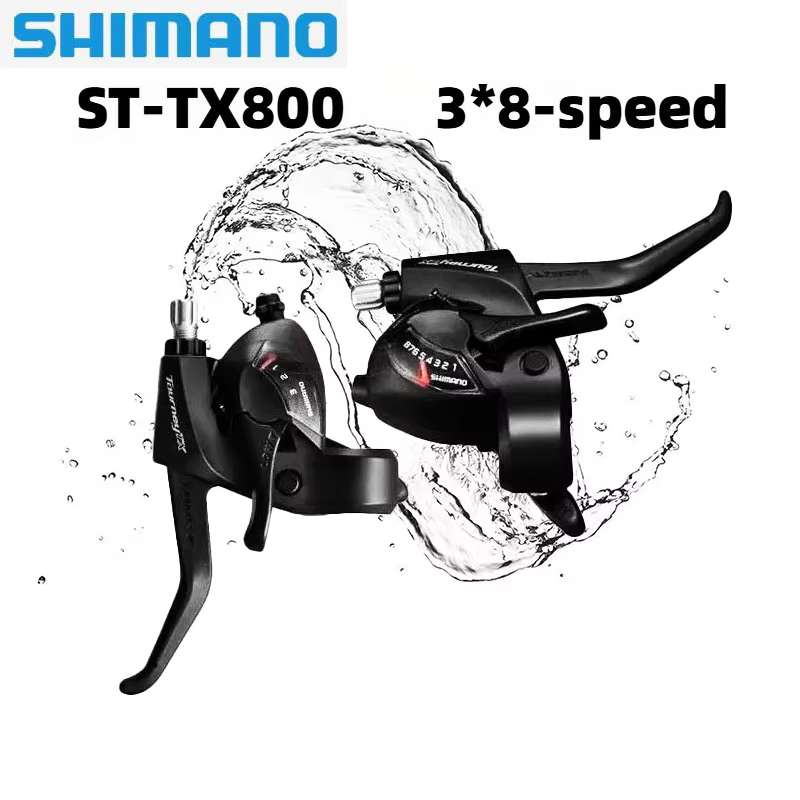 SHIMANO TOURNEY TX800 VTT 3x8 vitesses frein de Transmission poignée intégrée doigt intégré