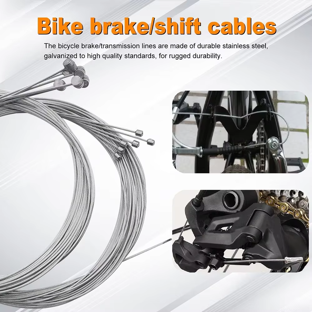 Kit de réparation de câbles de frein et de dérailleur pour vélo de montagne et de route