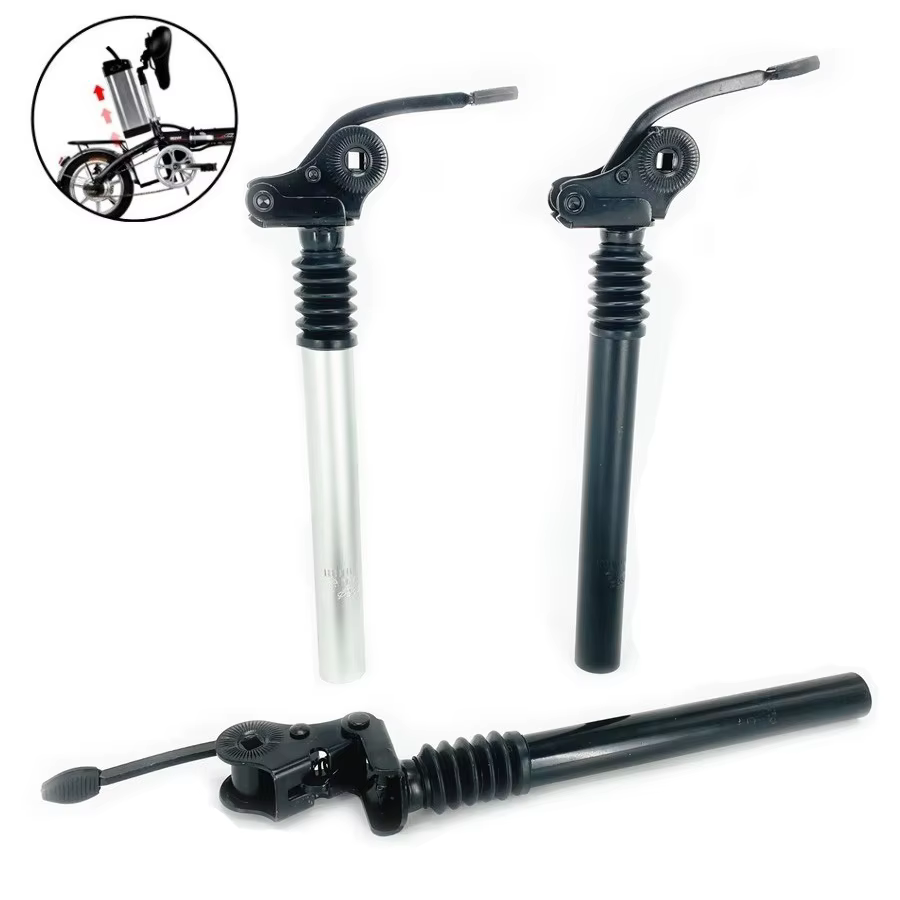 Tige de selle d'amortisseur de vélo électrique pliant 25.4mm 27.2mm 28.6mm 31.8mm 33.9mm 34mm 300mm 350mm