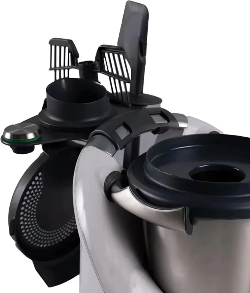Support de rangement pour outils de cuisine, gain de place jusqu'à 5 accessoires, support d'accessoires pour robot culinaire de cuisine pour TM5 TM6 (noir)
