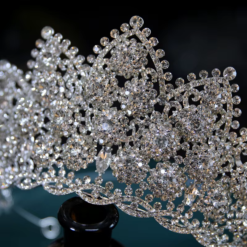 Diadèmes de mariée accessoires de cheveux de luxe complet Zircon couronnes de mariage diadème coiffure mariée baroque fête diadème couronne pour les femmes