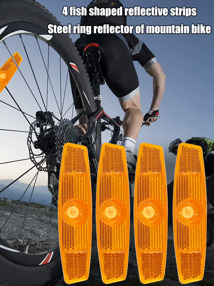 Réflecteurs de vélo de route VTT 4x en forme de poisson