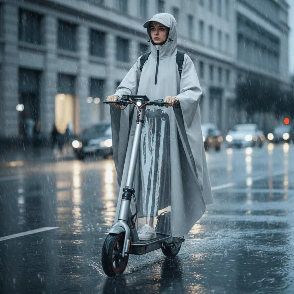 Manteau imperméable épais pour Scooter électrique, imperméable pour une personne, col haut, coupe-vent, léger, de luxe, pour tout le corps
