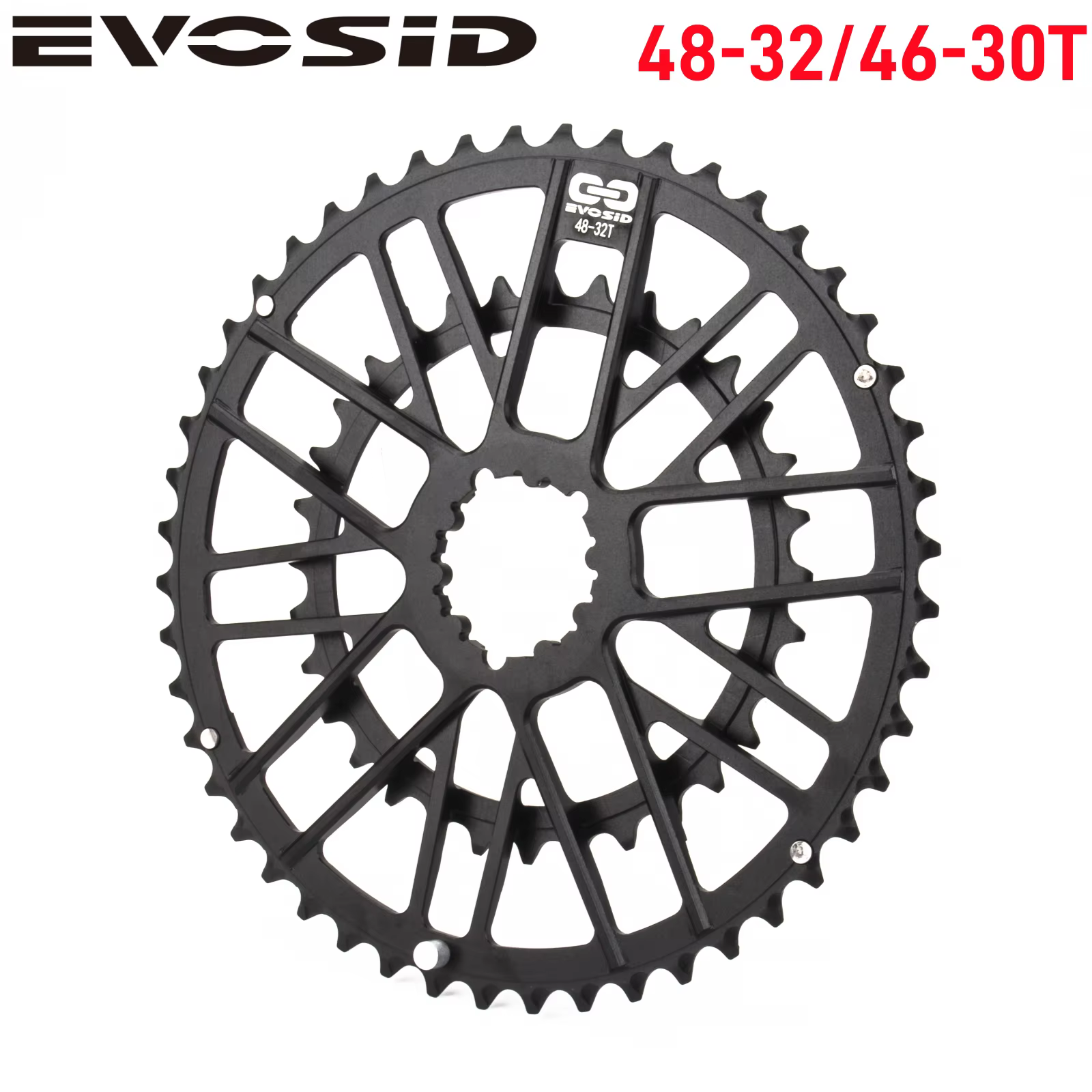 EVOSID plateau de vélo de route 46-30T 48-32T roue de chaîne