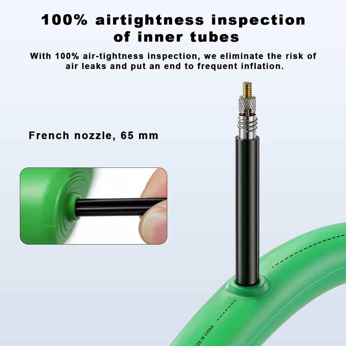 Chambre à air de vélo ultralégère en TPU