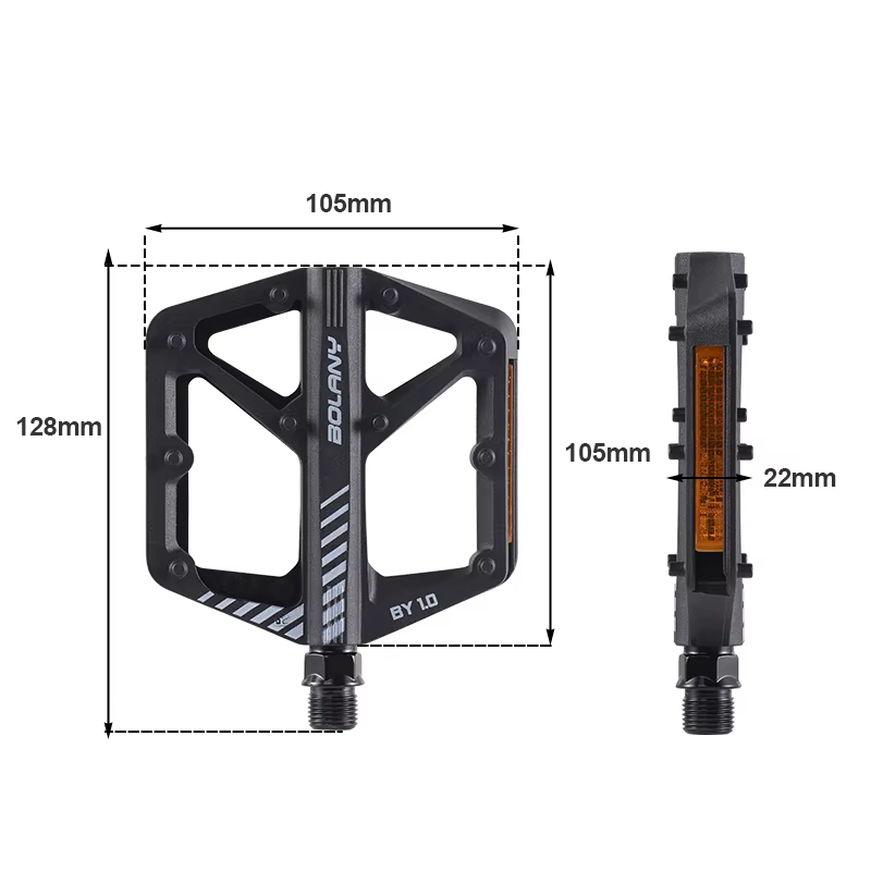 Pédales de vélo en nylon anti-aldes