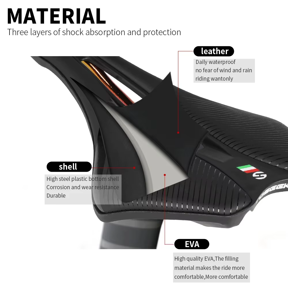 Selle de vélo TOSEEK pour VTT