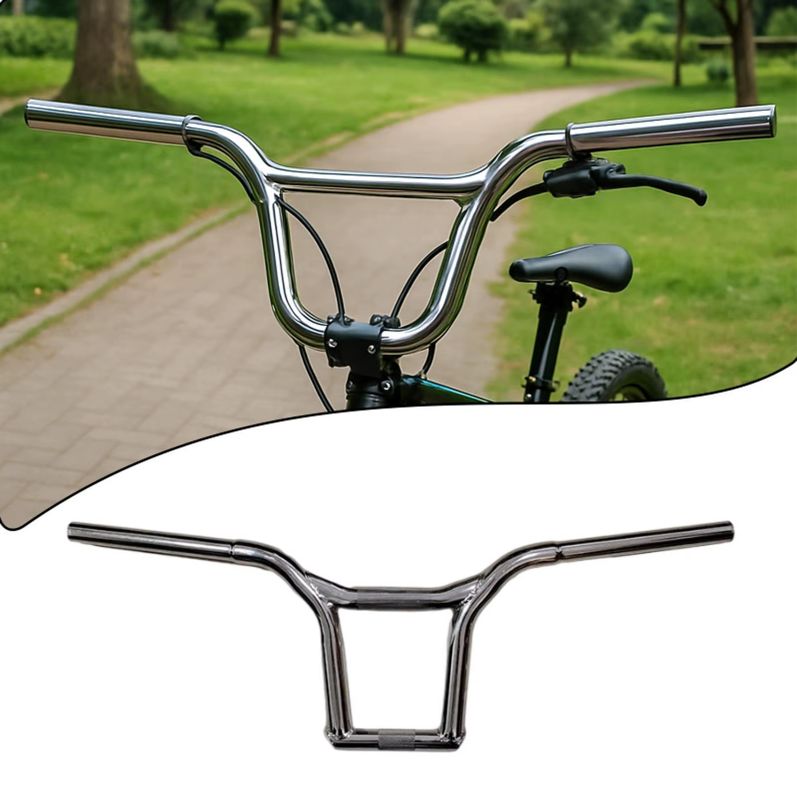 Guidon de vélo de route en métal