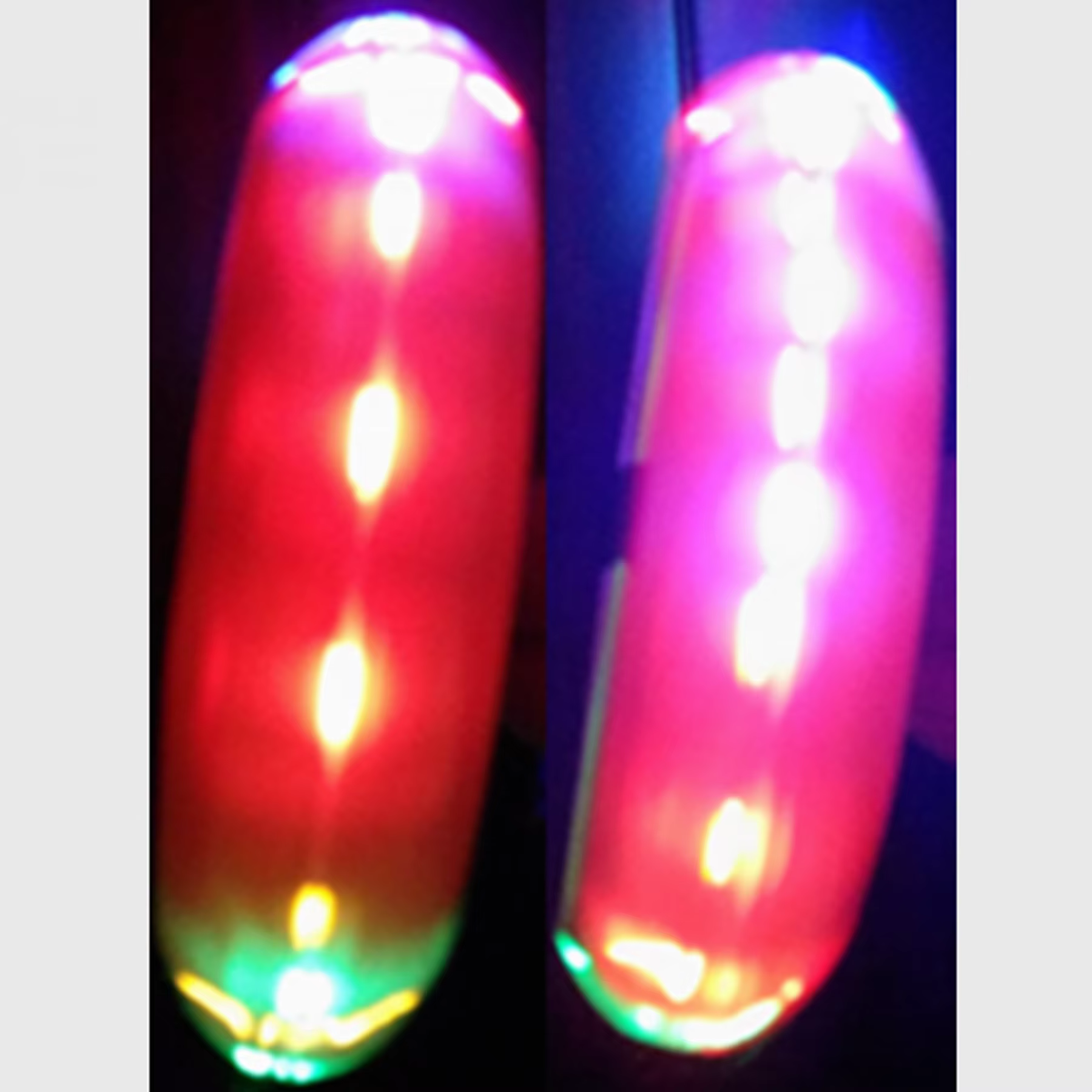 Poignée clignotante pour roue de scooter, 80x24mm, 120x24mm, 120x30mm