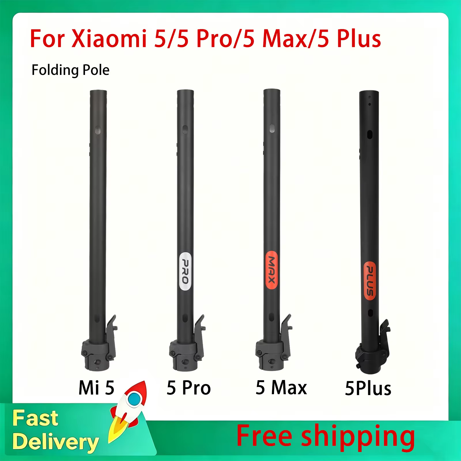 Base de colonne de direction pliable d'origine pour trottinette électrique Xiaomi 5/5 Pro/5 Max/5 Plus