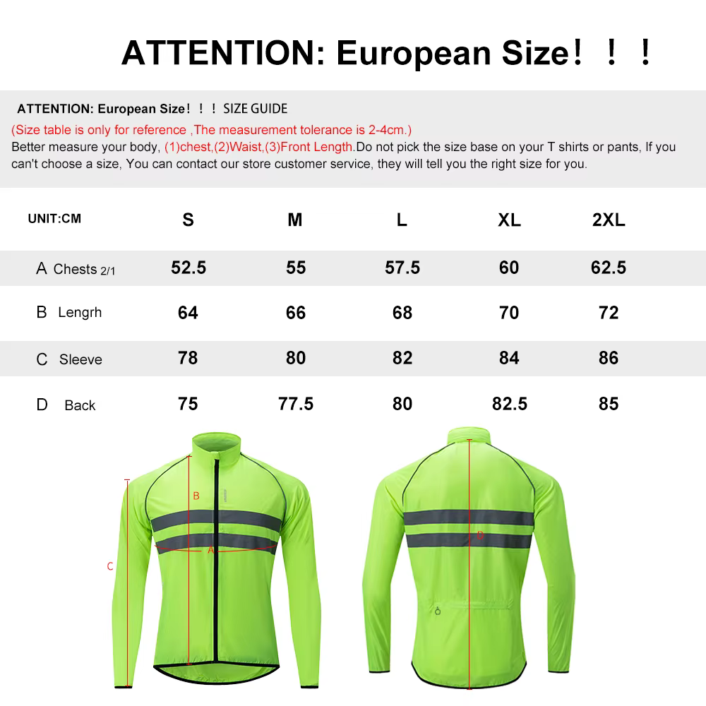HISERWA – veste coupe-vent pour cyclisme