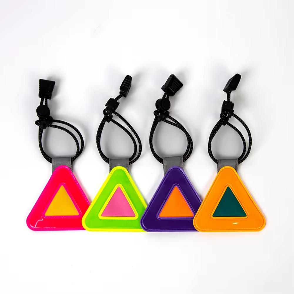 1 réflecteur triangulaire de sécurité pour selle de vélo