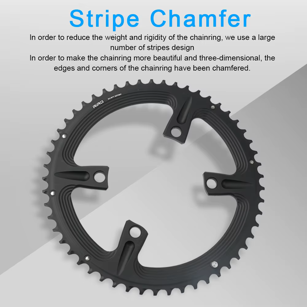 RIRO Road Bike 4 Boulons 110BCD Plateau 105 FC-R7000/corde TEGRA FC-R8000 / DURA-ACE FC-R9100 asymétrique 50-34T 52-36T 53-39T