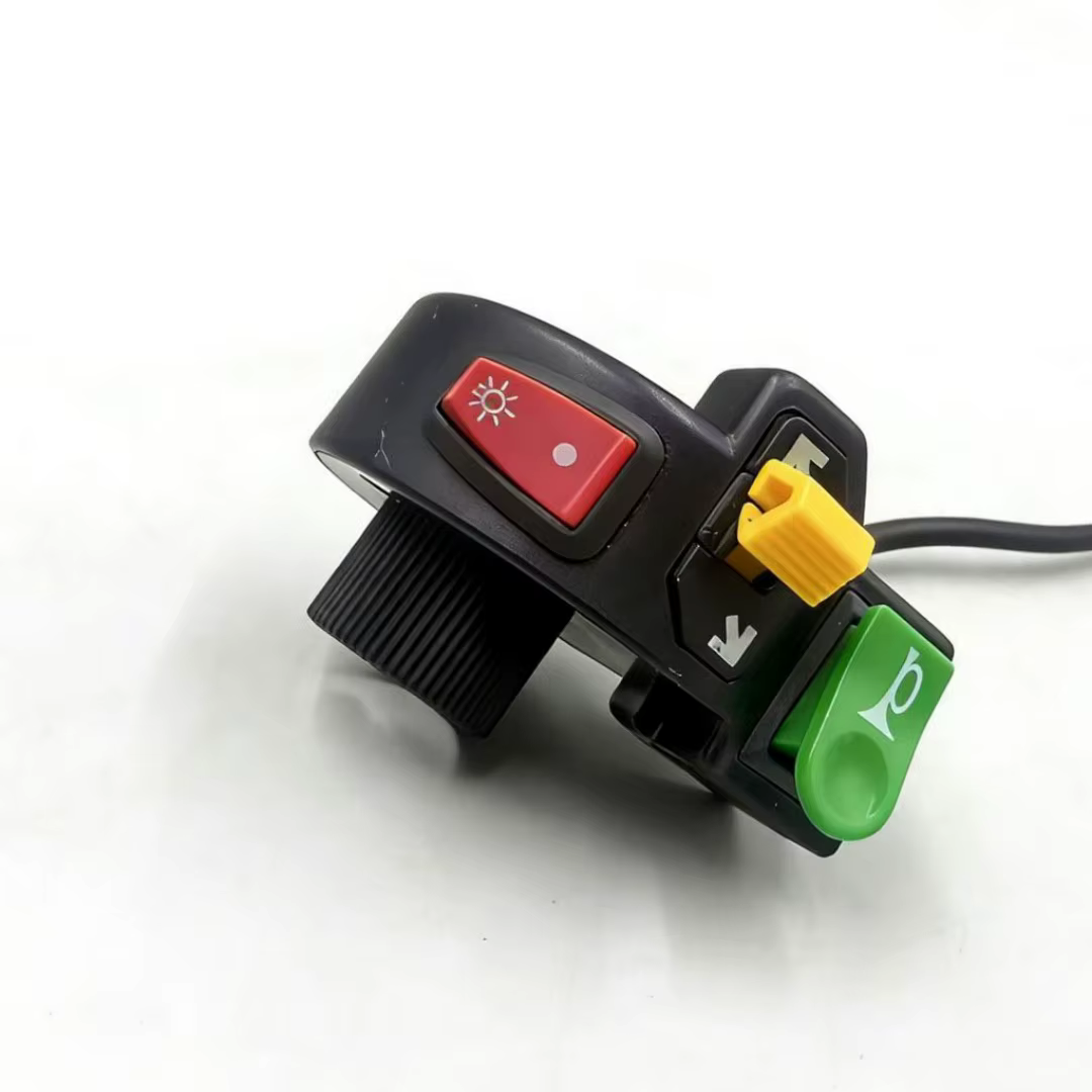 Interrupteur de guidon 3-en-1 pour moto/vélo électrique – Lumière