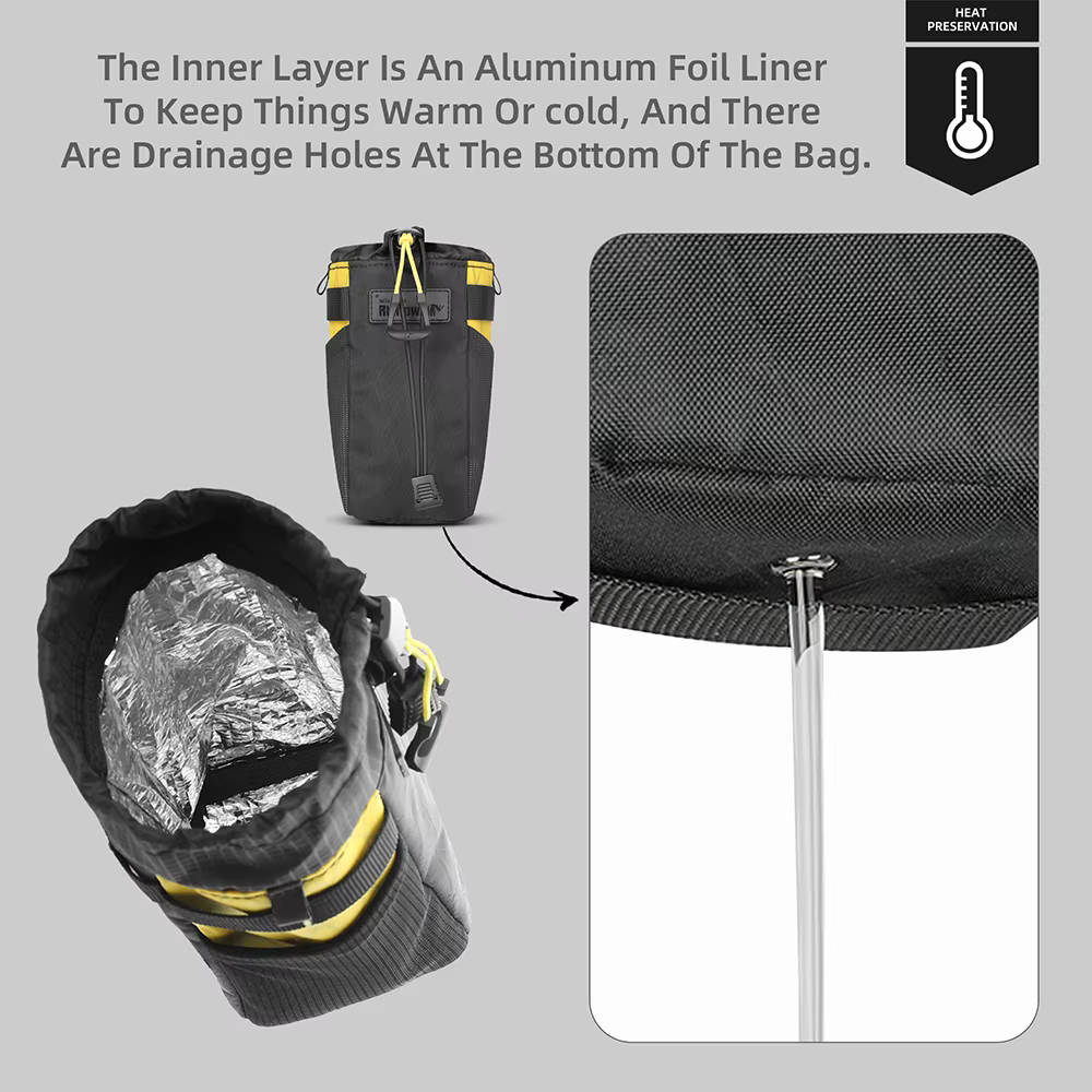 Rhinowalk sac de bouteille d'eau de vélo