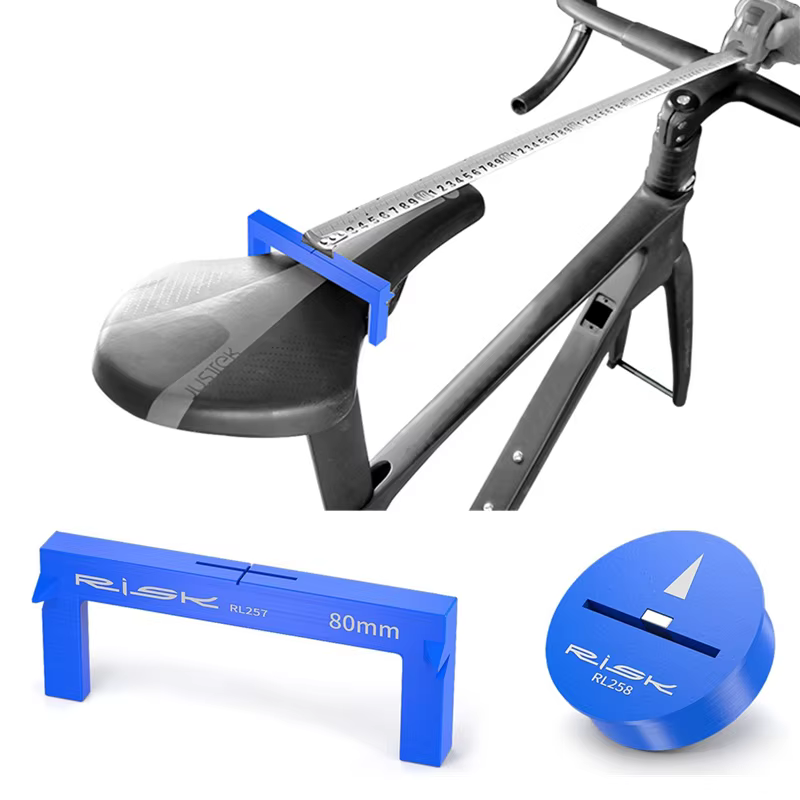 Outil de mesure de la hauteur du coussin de siège de vélo de route et vtt