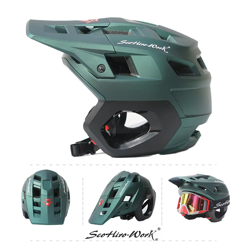 Casque de vélo de montagne ultraléger demi-visage 3/4