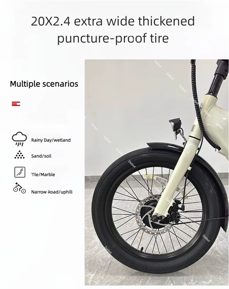 Puissant pliable léger 3 roues Cargo Tricycle électrique gros vélo pour adultes personnes âgées 500W hors route