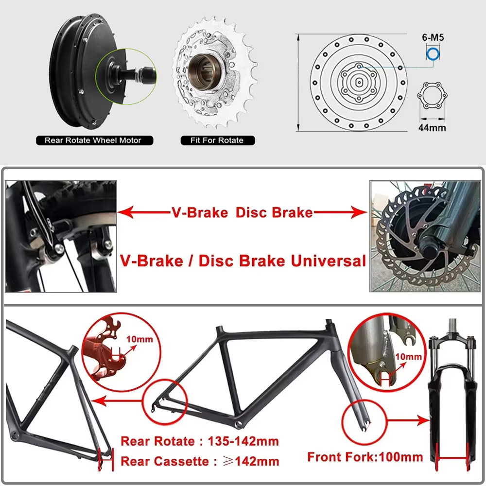 Moteur de moyeu sans balais à grande vitesse pour vélo électrique