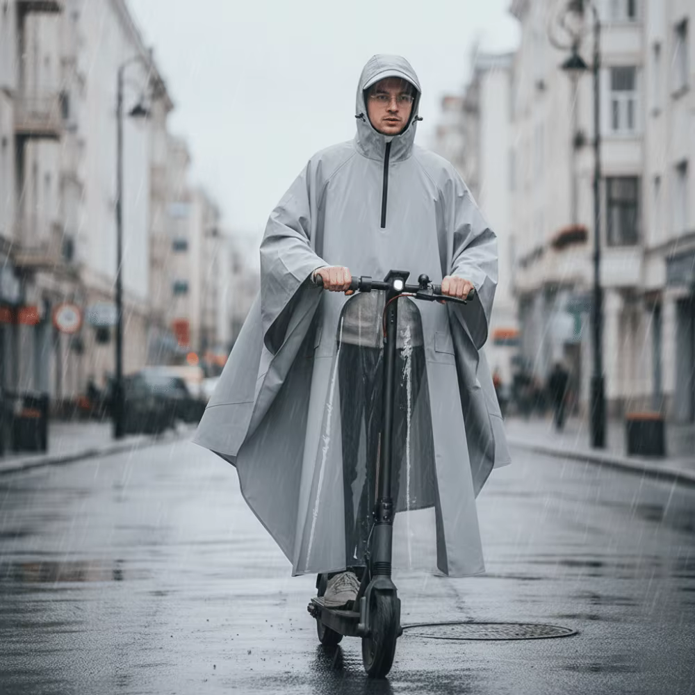 Manteau imperméable épais pour Scooter électrique, imperméable pour une personne, col haut, coupe-vent, léger, de luxe, pour tout le corps