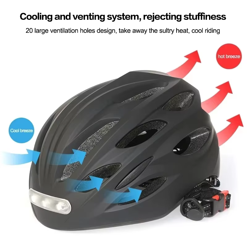 Lampe à LED pour casque de vélo