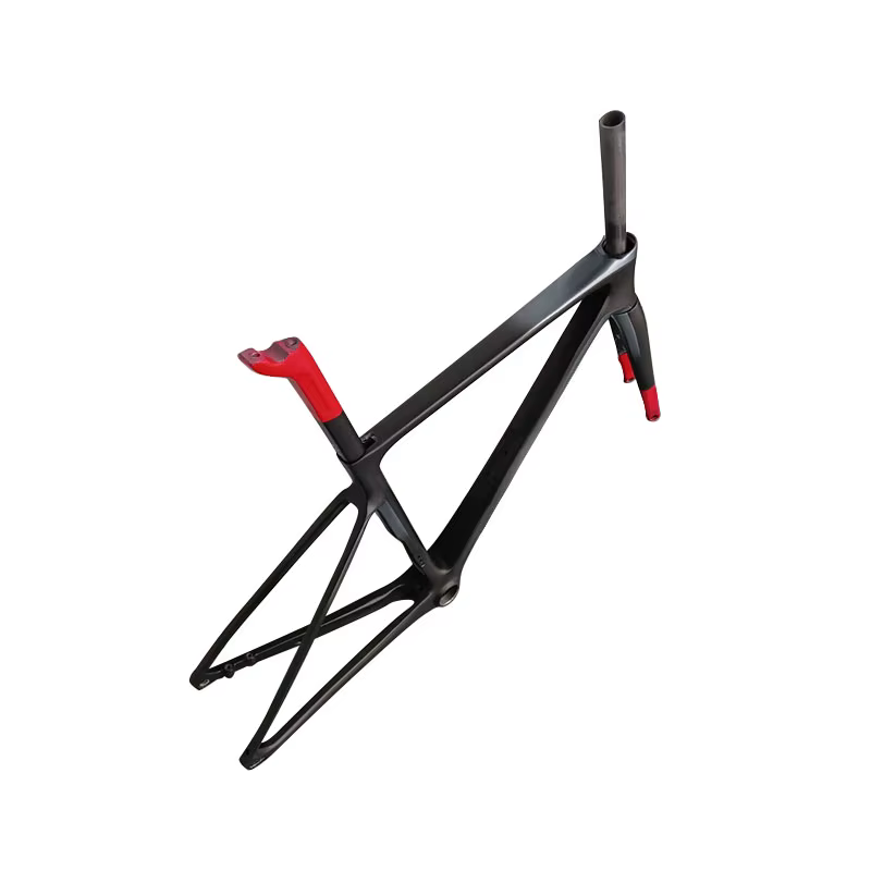 CHAUD! Nouveau cadre de vélo de route en carbone V4Rs T1100 revêtement rouge et noir classique