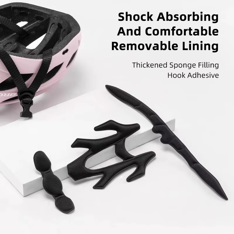 ROCKBROS casque de vélo femmes léger respirant avec lunettes lentille magnétique réglable