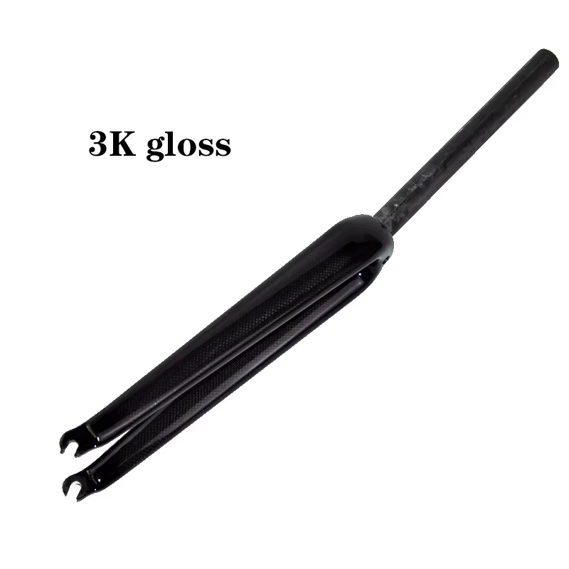 650C course vélo de route brillant mat 3K UD fourche entièrement en Fiber de carbone piste