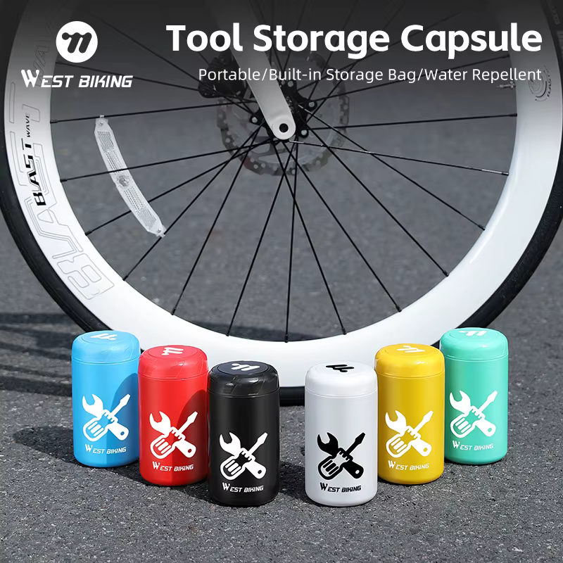 WEST BIKING – Capsule de rangement pour outils de réparation de vélo