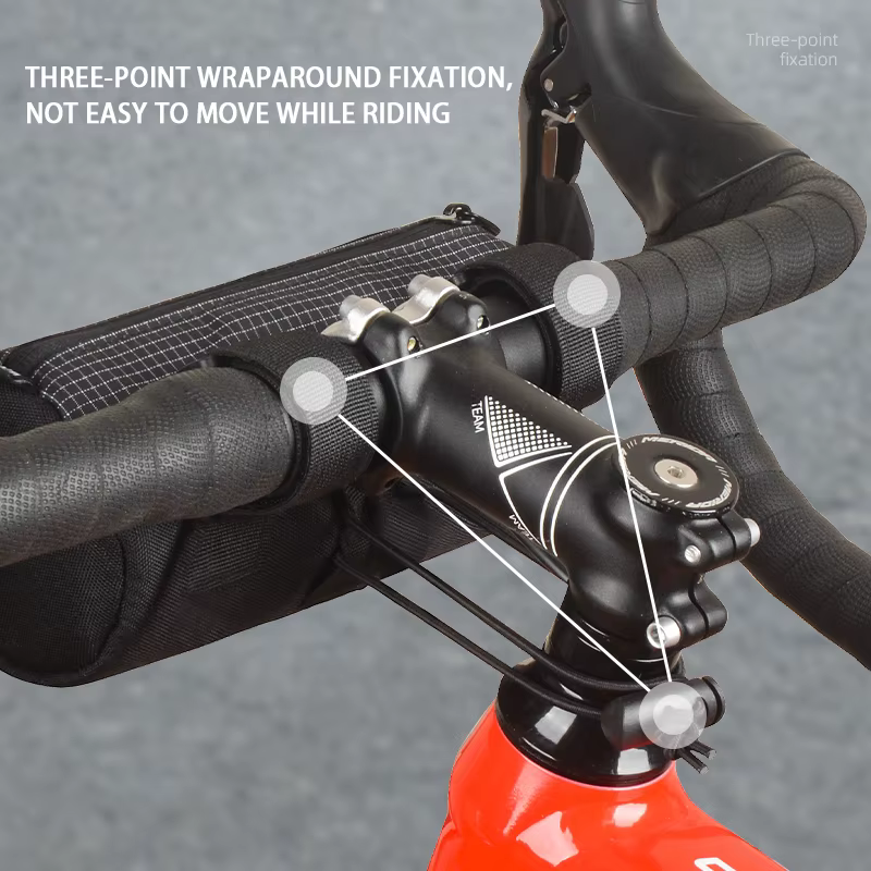 Sac de guidon de vélo-sac avant de vélo de grande capacité 2L