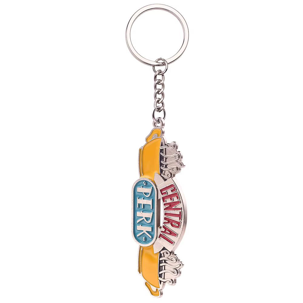 Porte-clés Friends Central Perk, émail, thème café, pendentif, cadeau pour les fans de Friends