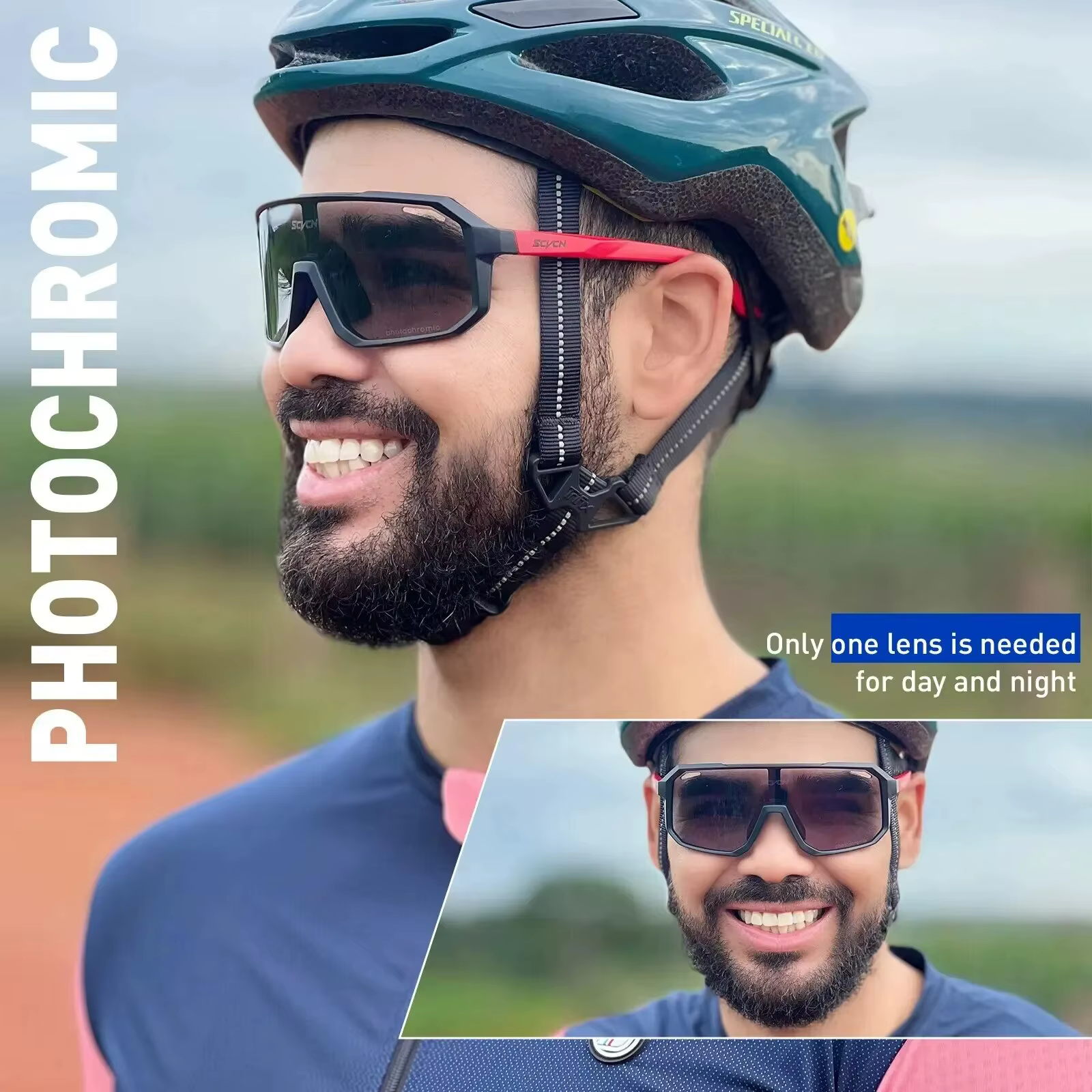 Lunettes de soleil photochromiques pour hommes et femmes