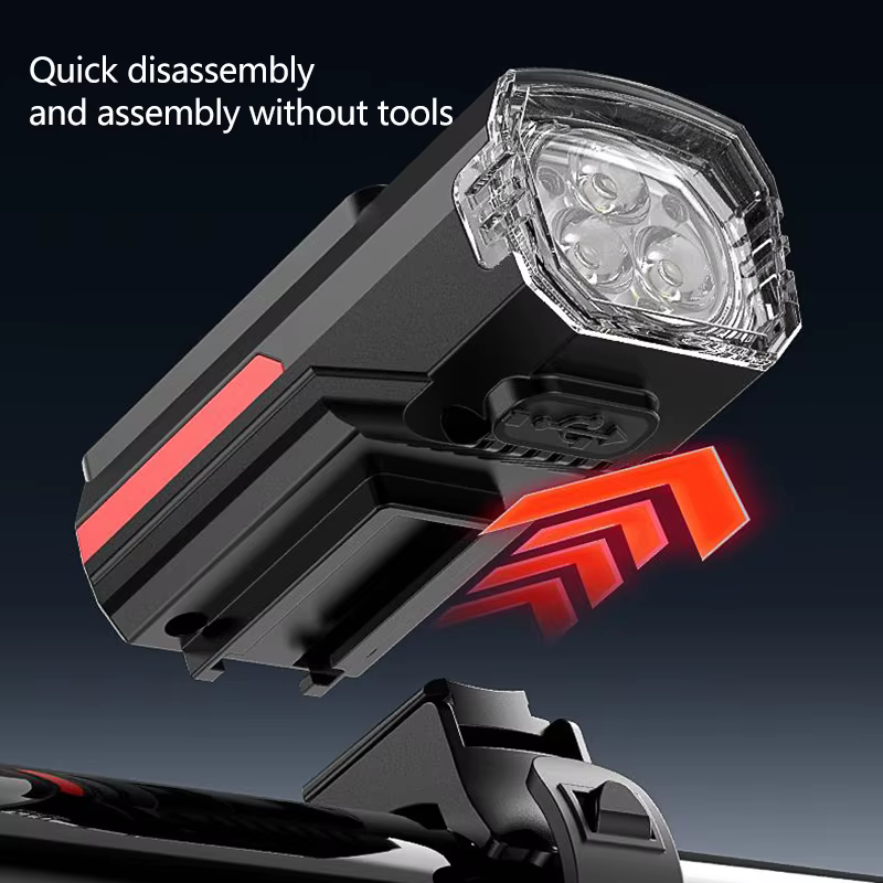 Feu avant de vélo à charge solaire