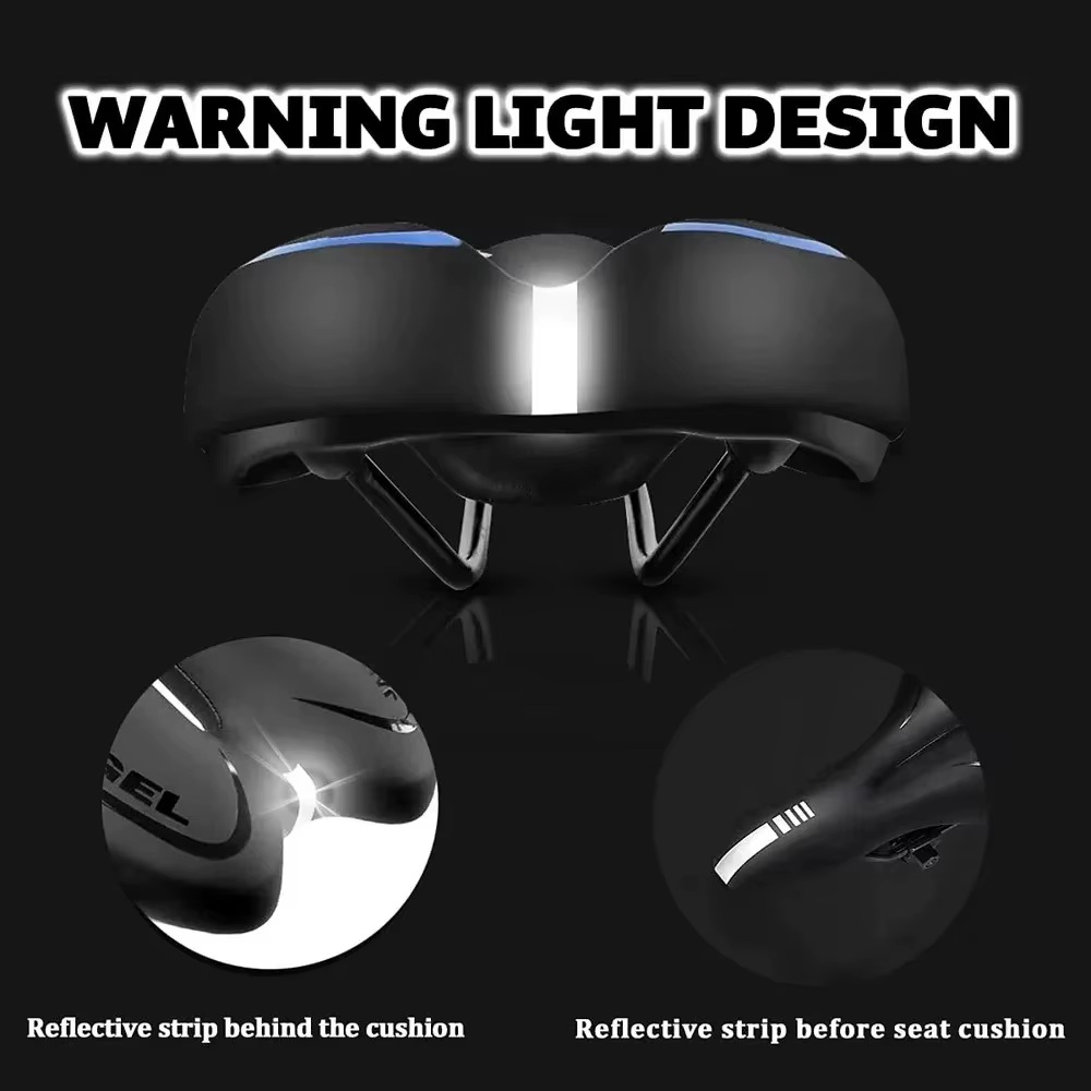 Selle de vélo rembourrée en cuir PU