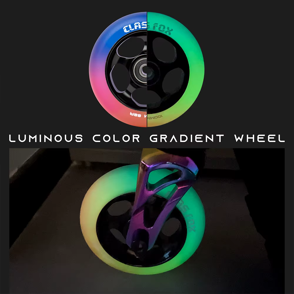 Nouvelle roue de trottinette freestyle Noctilucent 100 mm