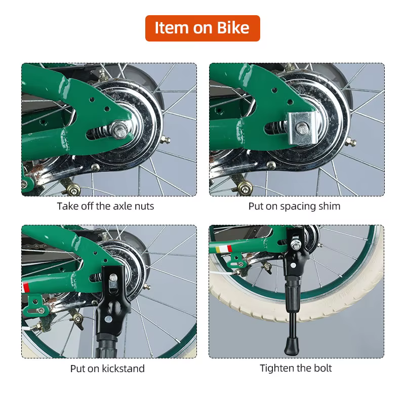 Support de stationnement de vélo avec trou de montage nar