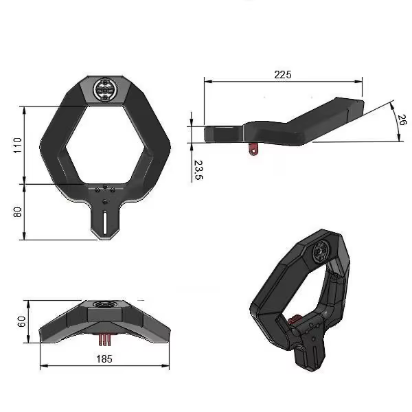 Barre d'extension de guidon de vélo de route imprimée en 3D PETG-CF