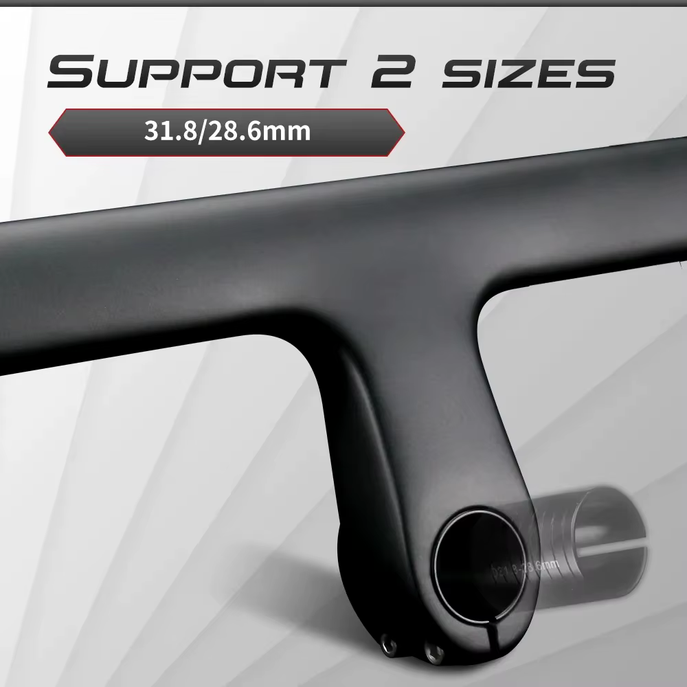 Pas d'étiquette intégré guidon vélo route soutien OD2 28.6/31.8mm cintre