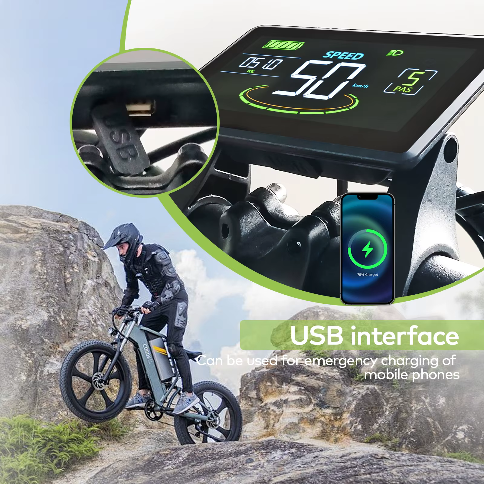 Haytrix】 Ordinateur de vélo électrique