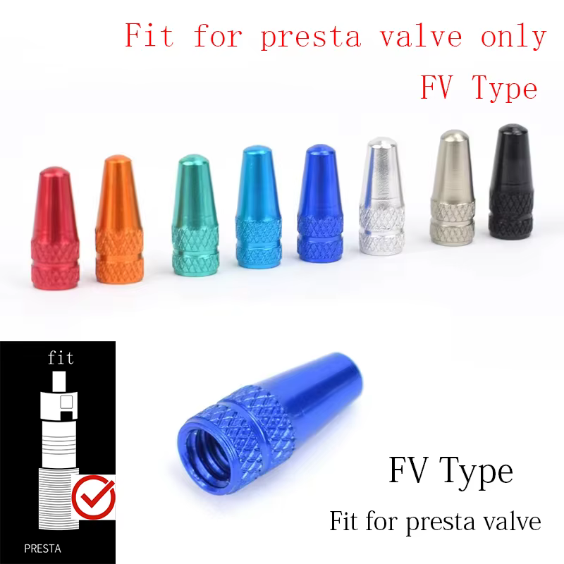 Bouchon de Valve FV pour pneu de vélo en alliage d'aluminium