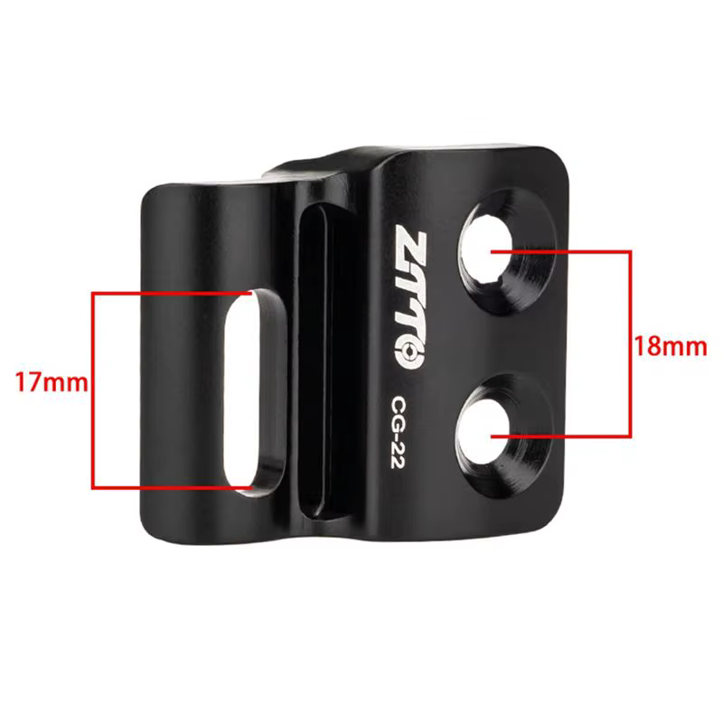 ZTTO Patte de dérailleur avant en alliage d'aluminium compatible cadre carbone fixation directe pour vélos de gravier