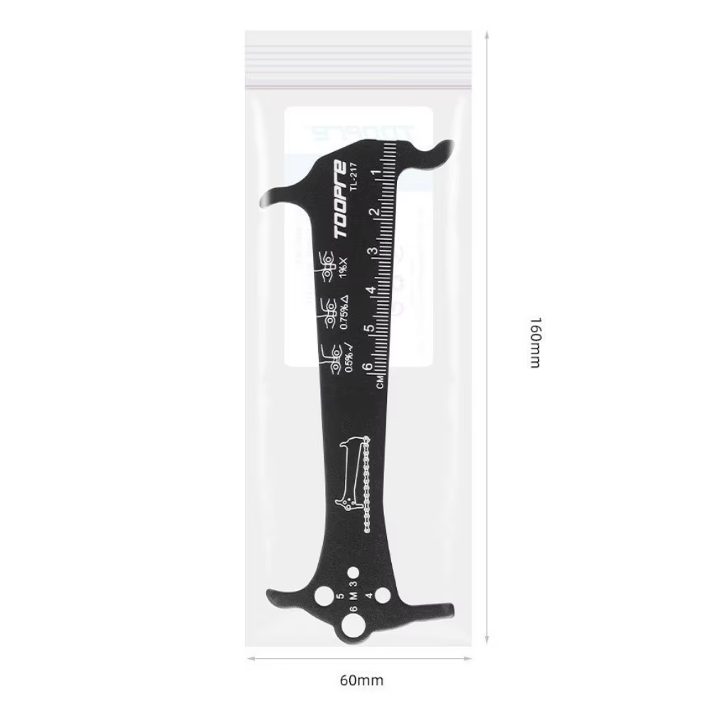 Jauge de chaîne de vélo en alliage d'aluminium